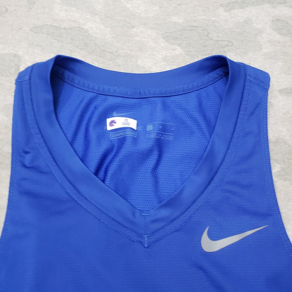 Nike Pro Tank Shirt Men Small Blue Padded Football Compression Sleeveless - Picture 4 of 12